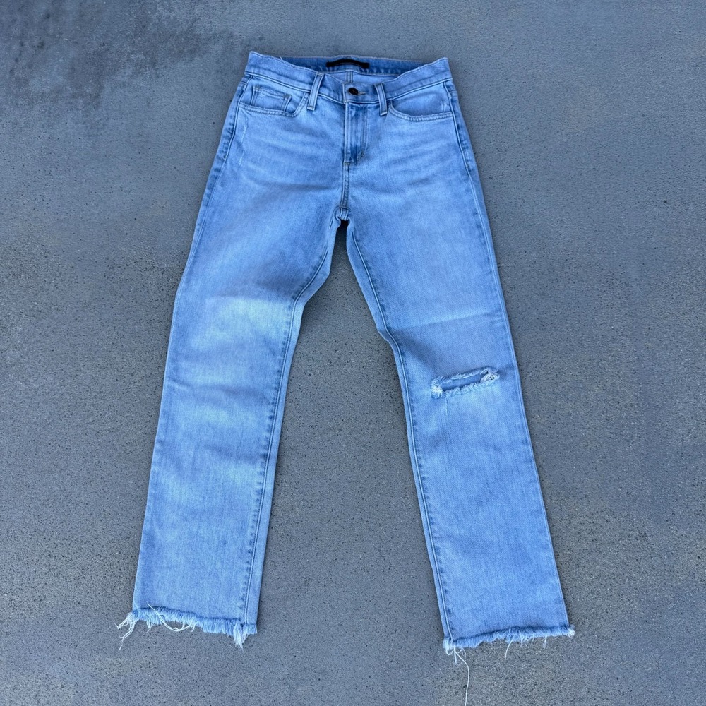 Joe's Jeans The Lara Mid Rise Cigarette Ankle Jeans Women's Size 25 Light Wash